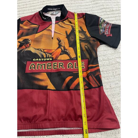 Sugoi Cycling Jersey Top Womens Large Short Sleeve Quarter Zip Shirt Red Canada - Picture 3 of 9